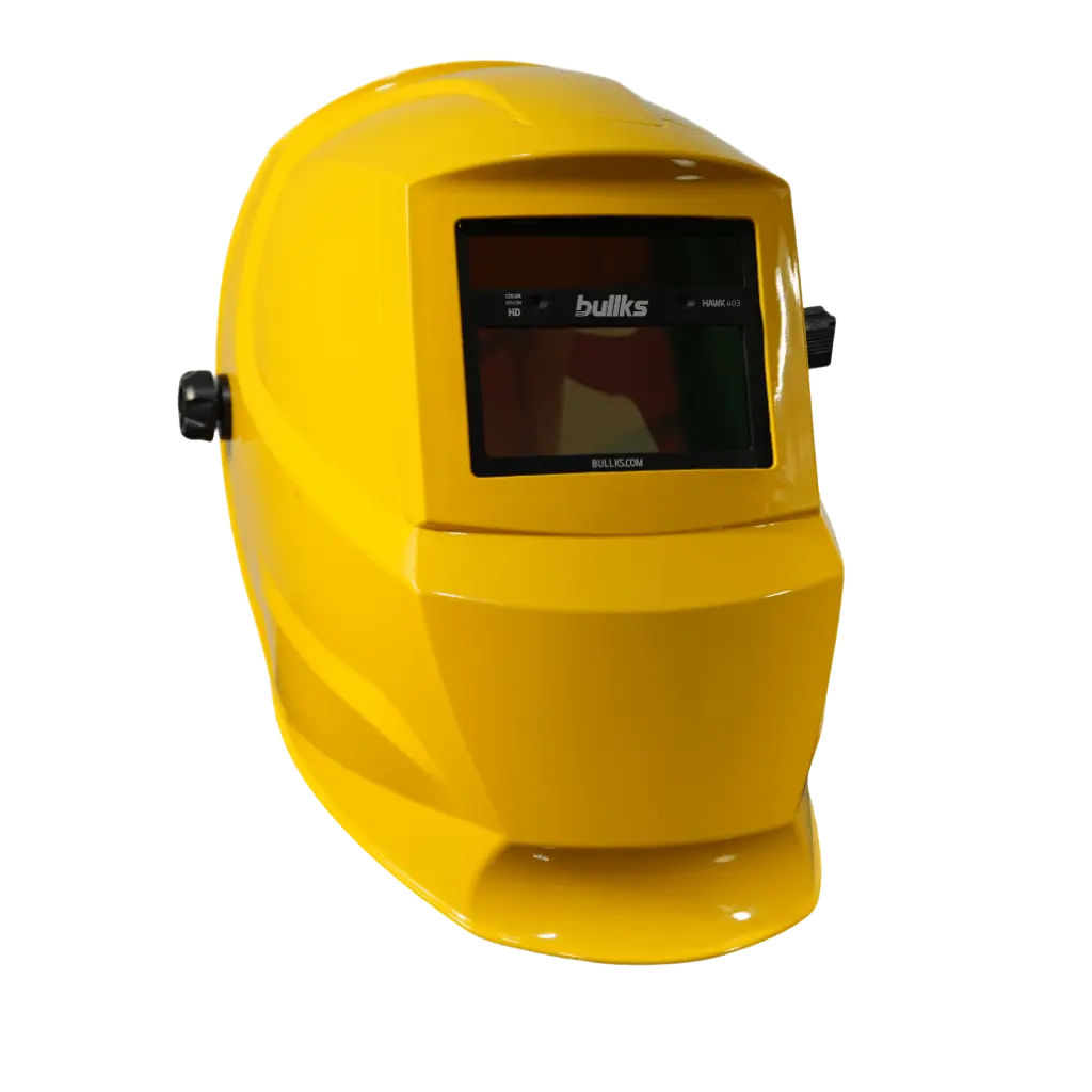 Careta de Soldar Automática SPARTAN Hawk 403 Yellow Visión Full Color DIN 9–13