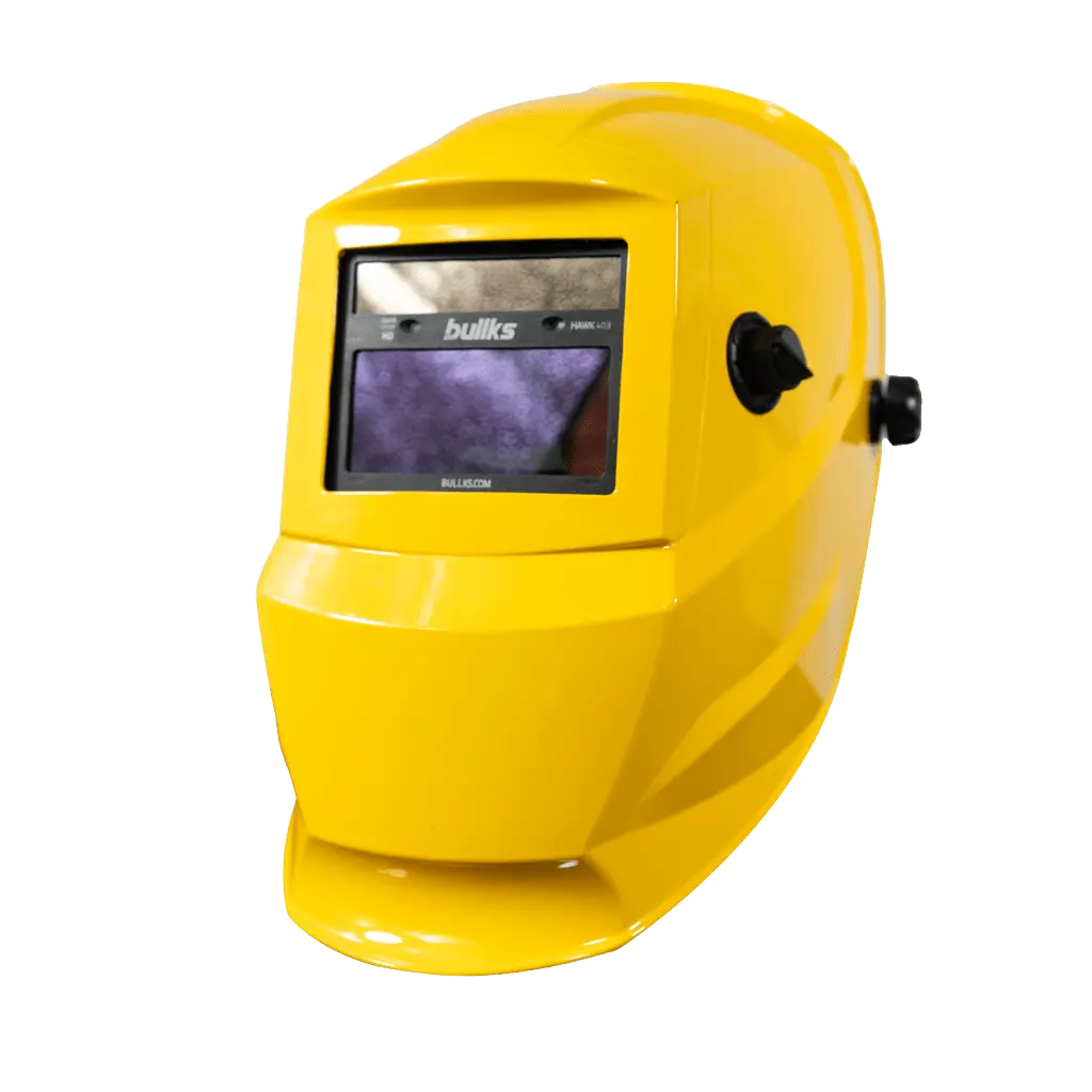 Careta de Soldar Automática SPARTAN Hawk 403 Yellow Visión Full Color DIN 9–13